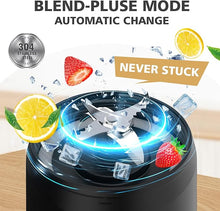 Load image into Gallery viewer, Portable Blender with Insulated Carrying Case & Recipe Book for Shakes and Smoothies, 24 OZ Personal Juicer Electric Protein Shaker Bottle, Mini Small Blender Cup with USB-C Rechargeable, Travel Lid
