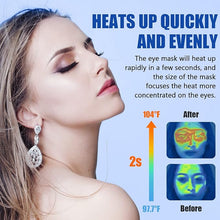 Load image into Gallery viewer, Heated Eye Mask, Dry Eye Mask Heat Eye Compress with Flaxseed, Warm Eye Compress Heating Pad with Temperature Timer Control for Sleep, Blepharitis, Dark Circles, MGD, Puffy Eyes (Blue)