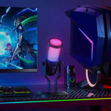 Load image into Gallery viewer, JARO USB 192kHz/24bit Cardioid Condenser Microphone with Mute Noise Cancelation RGB for Gaming Podcast Streaming YouTube Zoom AMSR Singing Studio Recording on PC Laptop Mac PS5 Tablet Phone, J100-CS
