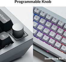 Load image into Gallery viewer, Keychron Q2 Pro QMK/VIA Wireless Custom Mechanical Keyboard, Full Metal Programmable Knob Hot-Swappable K Pro Brown Switches, KSA Double-Shot PBT Keycaps RGB Backlight for Mac Windows Linux - Grey