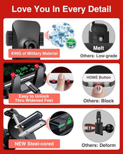 Load image into Gallery viewer, VANMASS ?2023 Strongest & Military-Grade? Car Phone Mount ?Patent & Safety? Ultimate Cell Phone Holder Best Handsfree Stand for Dash Windshield Vent for iPhone 15 Pro Max 14 13 Android & Truck, Red