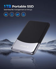 Load image into Gallery viewer, ORICO 1TB External SSD with 2 in 1 USB C Cable, Portable Solid State Drive USB 3.2 Gen 1 Up to 460MB/s, Dust and Drop Resistance, Reliable Storage for USB-C Smartphone, PC, Tablet, Labtop - M25PRO