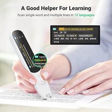 Load image into Gallery viewer, Pen Scanner, Text to Speech Device for Dyslexia, OCR Digital Highlighter Reader Pen, Exam Reading Pen, Bluetooth Langage Translator, No Monthly Fee