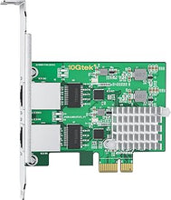 Load image into Gallery viewer, 2.5GBase-T PCI Express Network Adapter, with Realtek RTL8125BG Controller, Dual RJ-45 Port, PCIe 2.1 x1, Support Windows/Windows Server/Ubuntu/Centos/Debian/Linux/Vmware