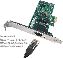 Load image into Gallery viewer, 10/100/1000Mbps PCIe x 1 Network Adapter Single RJ45 Port Compatible Intel EXPI9301CTBLK 82574L Gigabit Ethernet Desktop LAN Card