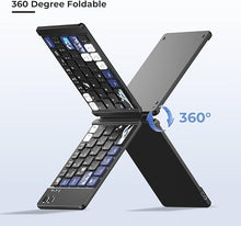 Load image into Gallery viewer, Bluetooth Keyboard, XVX WK60 Foldable Keyboard, Portable Keyboard, Travel Keyboard Compatible with Windows iOS Android, for iPhone and Tablet
