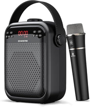 Load image into Gallery viewer, ZOWEETEK Voice Amplifier with Wireless Microphone Handheld, Wireless Voice Amplifier for Teachers, Buletooth PA System Speaker and Microphone,Portable Megaphone for Classroom, Speech, Meeting,Outdoor