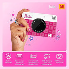 Load image into Gallery viewer, Kodak x Barbie Printomatic Full-Color Instant Print Digital Camera – 5MP Portable Barbie Camera - Colorful Photos On Zink 2x3 Sticky-Back Photo Paper – Fun Gift for Christmas Holiday - Iconic Style