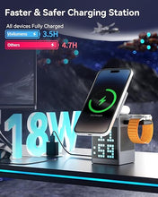 Load image into Gallery viewer, Vivilumens Wireless Charger Speaker, Pixel Art Bluetooth Speaker with LED Display, Digital Alarm Clock, Multi-Function 6-in-1 Magnetic Wireless Charger for Teen Girl Boy Fashion Gifts