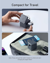 Load image into Gallery viewer, Anker MagSafe Charger Stand, Wireless Charger, 3-in-1 Cube, 15W Foldable Fast Charging for iPhone 16/15/14/13, Apple Watch, AirPods (Charger Included)