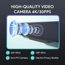 Load image into Gallery viewer, Yealink 4K USB Video Conference Camera - 120° Wide Angle, Microphone, Speaker, Auto Framing, for PC Meetings, Microsoft Teams & Zoom