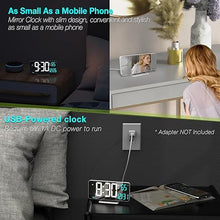 Load image into Gallery viewer, KOSUMOSU Digital LED Clocks for Bedrooms 6.7in White Alarm Clock, Dimming, 12/24h, Date, Day of Week,Temp,Desk Clock, LED Clock for Bedside, Digital Calendar Clocks for Living Room Essentials