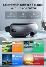 Load image into Gallery viewer, Llano Christmas Gift,2024 Latest Upgrade Eye Massager with Heat, Portable Eye Massage with Bluetooth Music, Smart Eye Mask Massager Sleep Mask Foldable Face Massager for Relax Dark Circles Dry Eyes