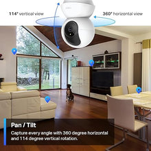 Load image into Gallery viewer, TP-Link Tapo 2K Pan Tilt Security Camera for Baby Monitor, Dog Camera w/Motion Detection, 2-Way Audio Siren, Night Vision, Cloud &SD Card Storage (Up to 256 GB), Works with Alexa & Google Home (C210)