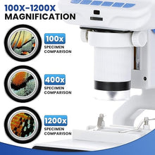 Load image into Gallery viewer, AmScope - 4.3 inch Premium 1080P HD Portable LCD Digital Color Microscope with Dual-LED Illumination - DM140