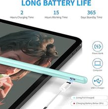Load image into Gallery viewer, Stylus Pens for Touch Screen, DRYMOKINI Stylist Pen Compatible for Android and iOS Tablet/Phones, Rechargeable Universal Stylus Pencil Compatible for A-pple/i-Pad/Phone Tablet, Light Blue