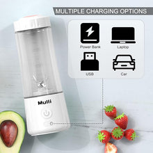 Load image into Gallery viewer, Mulli Portable Blender,USB Rechargeable Personal Mixer for Smoothie and Shakes, Mini Blender with Six Blades for Baby Food,Travel,Gym(Update)