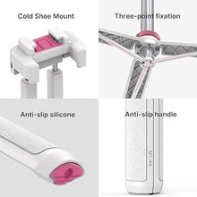 Load image into Gallery viewer, ULANZI MT-44 Extendable Phone Tripod, 59" Selfie Stick Phone Vlog Tripod Stand with 2 in 1 Phone Clip, 360° Ball Head Camera Tripod for iPhone Sony Canon Action Camera, Lightweight for Travel White