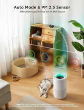 Load image into Gallery viewer, GoveeLife Smart Air Purifier for Homes and Large Rooms with Detachable Pre-filter, Covers up to 1162ft², HEPA Sleep Mode, App & Alexa Control for Pet Hair, Pollen, Dust, and Smoke