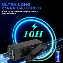 Load image into Gallery viewer, P2 Portable In Ear Monitor Amplifier, Headphone Amp with XLR/TRS Inputs 3.5mm Output, Enhanced Sound Quality, Durable Belt Clip, Guitar Headphone Amplifier with Stereo/Mono Switch for Performers,Black