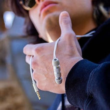 Load image into Gallery viewer, LUDOS Ultra Wired Earbuds in-Ear Headphones, 5 Years Warranty, Earphones with Microphone, Noise Isolating Ear Buds, Memory Foam for iPhone, Samsung, School Students, Kids, Women, Small Ears - White