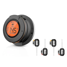 Load image into Gallery viewer, Smart Pro Bluetooth BBQ Meat Thermometer for Grilling-Out Side Wireless Meat Temperature Monitor for Smoker-Waterproof-Supports 4 Probes- Includes 4 Stainless Steel meater Probes