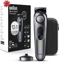 Load image into Gallery viewer, Braun All-in-One Style Kit Series 7 7440, Holiday Gifts for Men, Shaving Kit with 12-in-1 Trimmer for Beard, Body, Manscaping, Hair Clippers & More