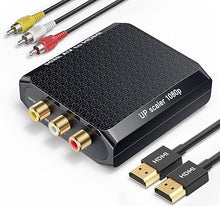 Load image into Gallery viewer, WENTER RCA to HDMI Converter, 1080P AV to HDMI Converter, Mini Composite CVBS Audio Video Adapter Supports PAL/NTSC for VCR/VHS/Xbox/PS3/STB/N64/Wii/TV/PC/Blue-Ray DVD Players