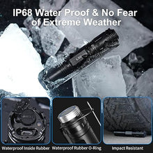 Load image into Gallery viewer, WUBEN L50 Rechargeable Flashlights, USB Tactical flashlights 1200 high lumens, Super Bright IP68 Waterproof LED flashlights, EDC Pocket Flashlights 5 Modes for Emergency, Rescue, Inspection, Hunting