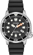 Load image into Gallery viewer, Citizen Promaster Dive Eco-Drive Watch, 3-Hand Date, ISO Certified, Luminous Hands and Markers, Rotating Bezel, Black/Stainless (Model: BN0150-28E)