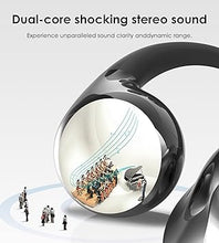 Load image into Gallery viewer, King Lucky Clip on Earbuds Open Ear Wireless Bluetooth 5.4 Headphones with Mic,50H Play,Noise Cancelling,Waterproof,Sports Ear Buds,Comfortable for Small Ears & Glasses Wearers,Workouts (Black)