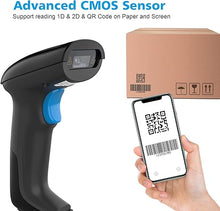 Load image into Gallery viewer, REALINN USB 2D QR Barcode Scanner Wired, Automatic Handheld Code Reader Dustproof Waterproof Shockproof Plug and Play Fast and Precise for Mobile Payment, Store, Supermarket, Warehouse