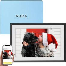 Load image into Gallery viewer, Aura Digital Picture Frame - 10.1" HD Mat Display | Wirecutter's Best Digital Frame for Gifting - Send Photos Directly from Your Phone from Anywhere | Quick & Easy Setup Over WiFi - Free App | Black