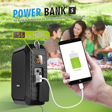 Load image into Gallery viewer, SHIDU Voice Amplifier,18W Portable Megaphone PA Systems Speaker with Wired Mic Headset, IPX5 Waterproof & 4400mAh Rechargeable Battery for Teacher, Tour Guide, Training (Black)