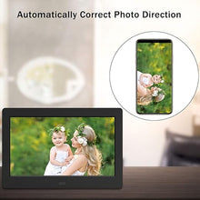 Load image into Gallery viewer, Atatat Digital Photo Frame with IPS Screen - Digital Picture Frame with 1080P Video, Music, Photo, Auto Rotate, Slide Show, Remote Control, Calendar, Time, Support USB and SD Card (7 Inch Black)