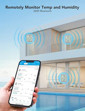 Load image into Gallery viewer, Govee Indoor Hygrometer Thermometer 3 Pack, Bluetooth Humidity Temperature Gauge with Large LCD Display, Notification Alert with Max Min Records, 2 Years Data Storage Export, Grey