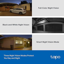 Load image into Gallery viewer, Tapo 2K Outdoor Wired Pan/Tilt Security Wi-Fi Camera, 360° View, Motion Tracking, Works w/Alexa & Google Home, Color Night Vision, Free AI Detection, Cloud & SD Card Storage(up to 512GB), Tapo C510W