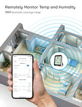 Load image into Gallery viewer, Govee Hygrometer Thermometer H5075, Bluetooth Indoor Room Temperature Monitor Greenhouse Thermometer with Remote App Control, Notification Alerts, 2 Years Data Storage Export,LCD