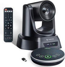 Load image into Gallery viewer, HDMI 20X Optical Zoom PTZ Conference Room Camera System, 1080P 60fps USB3.0 Computer Camera with Microphone & Bluetooth Speakerphone, Easy Setup for Church & Meetings