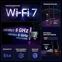 Load image into Gallery viewer, TP-Link WiFi 7 BE9300 PCIe WiFi Card for Desktop PC(Archer TBE550E), Tri-Band Wireless Adapter, Bluetooth 5.4, Multicolor Status LED, Supports AMD/Intel Motherboard, Not Compatible with Windows 10
