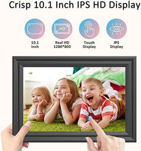 Load image into Gallery viewer, Digital Picture Frame WiFi 10.1 Inch Digital Photo Frame, Electronic Picture Frame, 16GB Storage, Auto-Rotate, IPS Touch Screen, Easy Setup and Share Photos and Videos via Free App from Anywhere