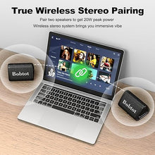 Load image into Gallery viewer, Bobtot Portable Bluetooth Speaker Wireless 10W Peak, IPX7 Waterproof Mini Speaker, 15H Playing Time, Loud and Stereo Sound with Bass, TWS Pairing, Outdoor Small Speaker for Party, Camping, Travel