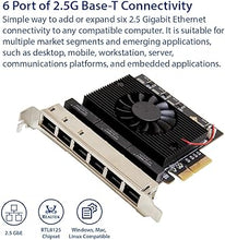 Load image into Gallery viewer, 6 Port 2.5 Gigabit PCI-e x4 Ethernet Network Card