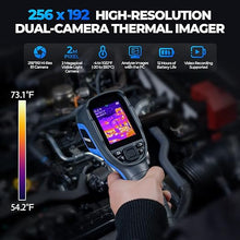 Load image into Gallery viewer, TOPDON TC005 256 x 192 IR High Resolution Dual-Camera Thermal Imaging Camera with 12-Hour Battery Life and 2MP Visual Light Camera, -4°F~1022°F Handheld Infrared Thermal Imager with PC 2D/3D Analysis