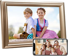Load image into Gallery viewer, WiFi Digital Picture Frame 10.1Inch IPS 1280x800HD Cloud Smart Digital Photo Frame,16GB Storage, Wall Mountable, Auto-Rotate, Share Photos via App, Send Photos from Anywhere