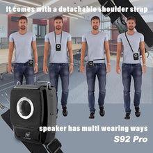 Load image into Gallery viewer, W WINBRIDGE S92 Pro Portable PA System -25W Bluetooth Speaker with Dual Wireless Microphones, Wireless Voice Amplifier with Headset Mic and Handheld Mic for Presentations, Teaching, Karaoke