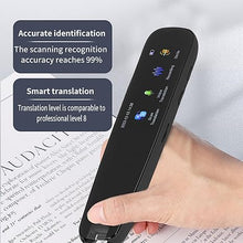 Load image into Gallery viewer, Translation Scanning Pen, High Accuracy 112 Languages Translator Device, Smart Portable High Speed Real Time Touch Translation Pen Scanner, OCR Mobile Reader Scanner