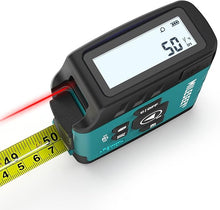 Load image into Gallery viewer, MiLESEEY DT20 Laser Tape Measure 3-in-1, 130FT Laser Distance Meter, 16FT Digital Tape Measure, Regular Tape Measure, Area Volume Measuring Pythagorean Mode, Waterproof and Rechargeable