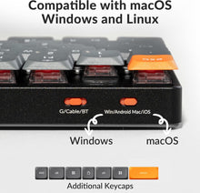 Load image into Gallery viewer, Keychron K13 Max Low-Profile Wireless Mechanical Keyboard, QMK/VIA TKL Keyboard with Number Pad, Bluetooth/2.4 GHz/Wired White Backlight Compatible with Mac Windows Linux