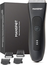 Load image into Gallery viewer, MANSPOT Manscape Groin & Body Hair Trimmer for Men, Electric Ball Trimmer Pubic Trimmer Shaver,Manscape Kit with 4 Guard,Replaceable Ceramic Blade Heads,Waterproof Wet/Dry Shaver,90 Minutes Shaving